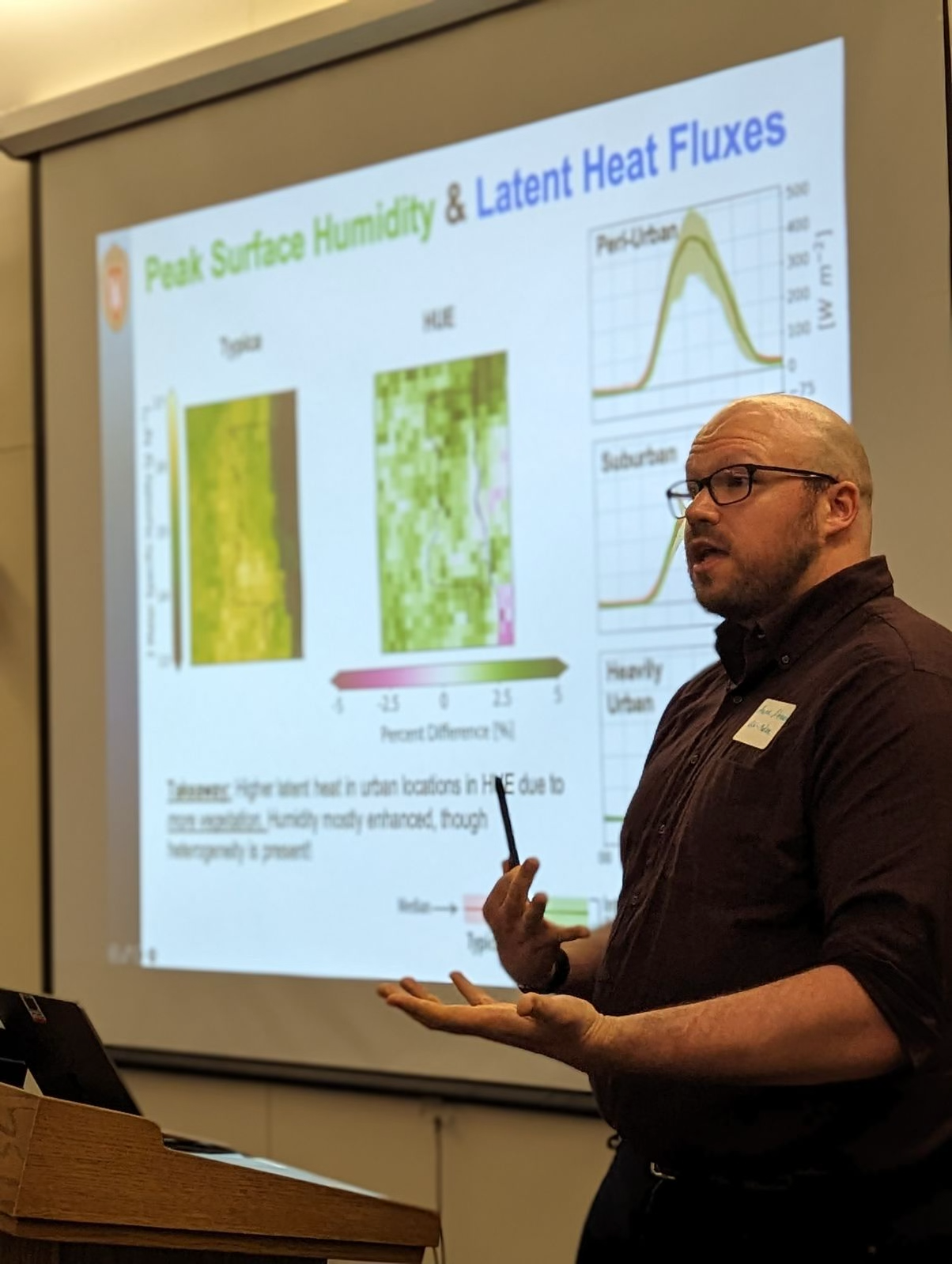 Image of Aaron Alexander Presenting at NCAR in June 2023